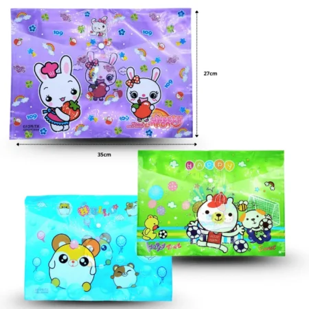 P - 004 folder plastificado decorado un solo modelo por paquete C/12 9H-2