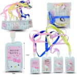 P - 018 porta gafete translucido decorado kitty C/12 25K-3