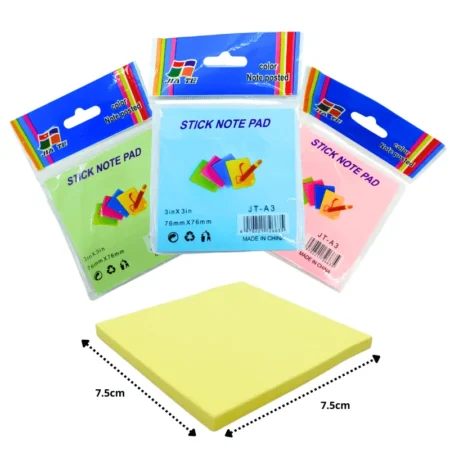 P - 989 notas adhesivas cuadradas colores C/12 3-1H-1 JT-A3 o 7H-2