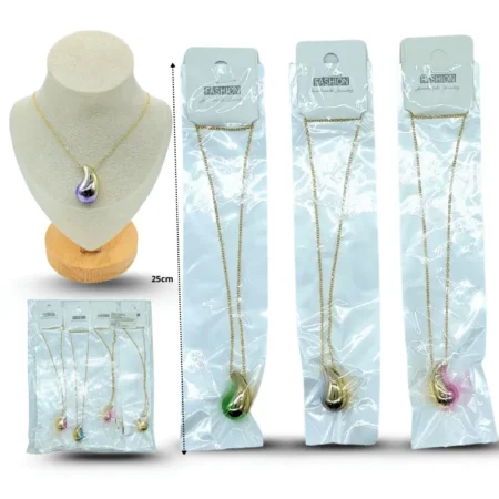 S - 010 collar gota color degradado C/12 ZXQ02013