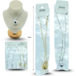 S - 011 collar gota plata y dorado C/12 ZXQ01786