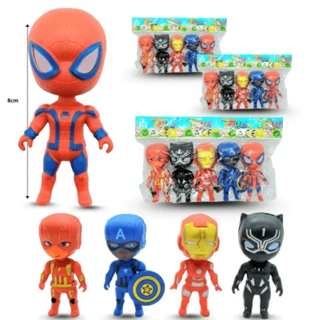 T - 012 avenger muñeco 8cm set 5 pzas C/10 TG-3586C-4