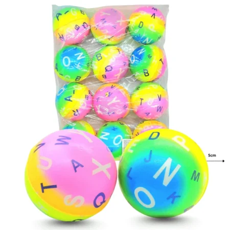 T - 096 pelota esponja surtida 5cm C/12 YO-009-1