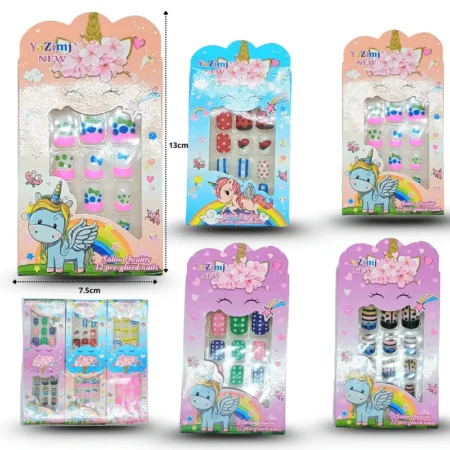 W - 032 uña infantil decorada YAZIMJ NEW C/12 G1569