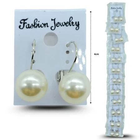 A - 013 arete perla en tira C/12 2509H-72