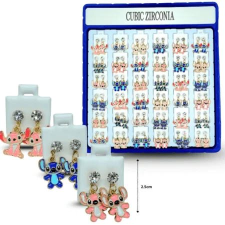 A - 014 arete charola azul Stitch C/36 510G-37