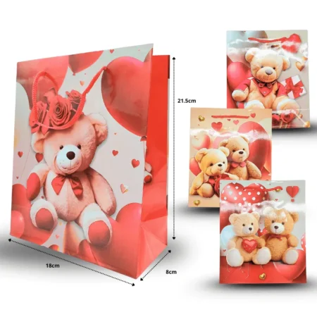 B - 417 bolsa de regalo osos enamorados C/12 HMC-1