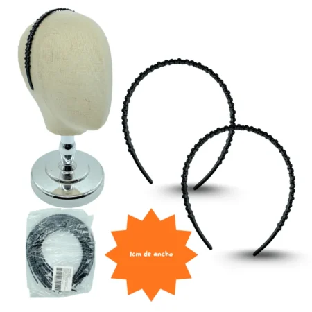 E - 004 diadema delgada flores C/12 26B-20-3