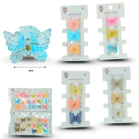 F - 017  pinza mariposa mini set  3pzas C/12 25T140