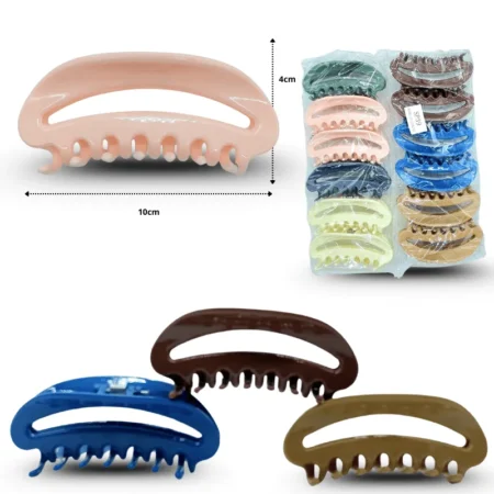 F - 021 pinza curva colores surtidos 10cm C/12 SP-39