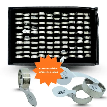 I - 005 anillo argolla padre nuestro plata C/100 2511J-34