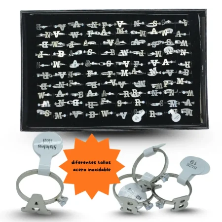 I - 017 anillo letras acero inoxidable C/100 R2552H-37