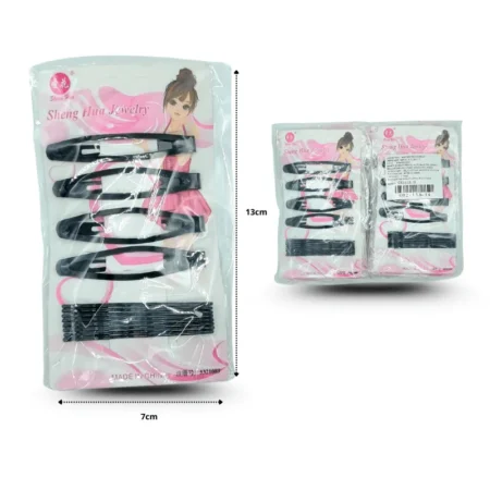 J - 001 cuca y pasador en blister set  12pzas C/12 13A-14