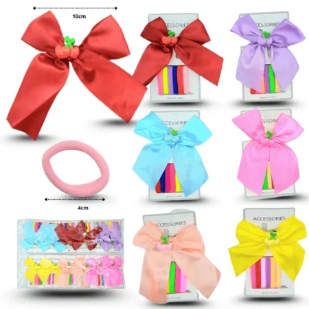 J - 053 pico moño con liga licra set 7 pzas C/12 25Y-51