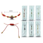 K - 002 pulsera hilo cristal tornasol C/12 XL52-5