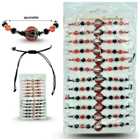 K - 021 pulsera catarina hilo en tira C/12 25Q148