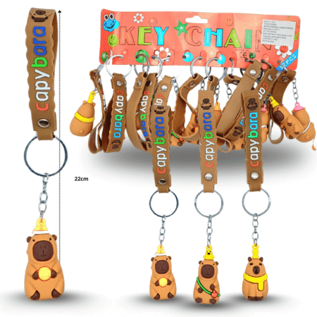 L - 007 llavero capy bara con cinta C/12 25-A31