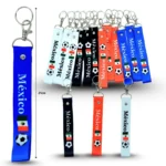 L - 017 llavero cinta textil Mexico - futbol C/12 HLZ-3158