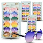 O - 001 lentes de sol color degradado en tira C/6 2509H-16