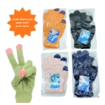 O - 002 guante tejido para adulto con touch para celular C/12  HMD-101