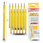 P - 034 lápiz jumbo hexagonal en caja C/12 ASTM D4236 o 32B-11