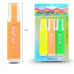 P - 037 marcatextos 3 pzas en blister C/1 UA-5002C-7