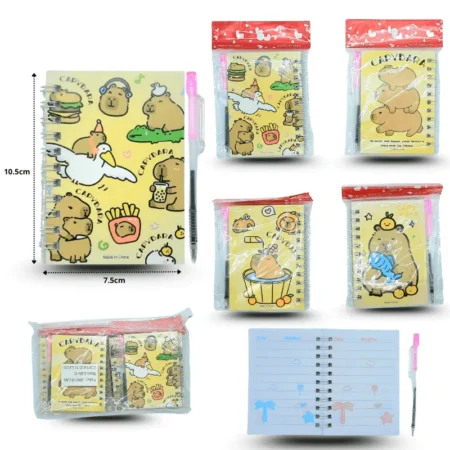 P - 101 libreta con pluma capy bara C/12 25U-90 o Xl50-69