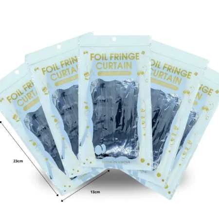 PA - 089 cortina lluvia negra C/12 FOIL FRINGE XLE-83 o 82