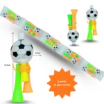 T - 058 corneta par futbolera en tira C/5pares  YO-324