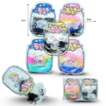 V - 030 liga latex bolsa decorada colores surtidos C/12 XL52-58