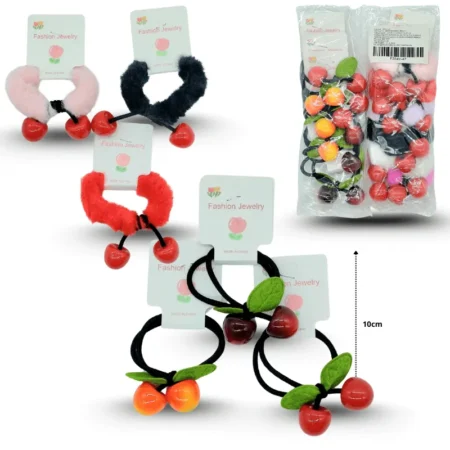 V - 054 liga cerezas y dona peluche cerezas C/12 254V-47