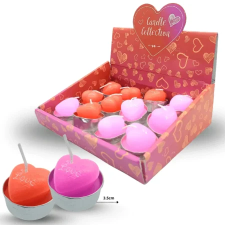 VA - 003 vela corazón en lata C/12 EO-0030 o 510F-16