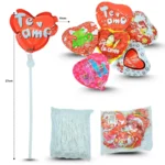 VA - 010 globo autoinflable corazón con base 10cm C/50 EO-0016