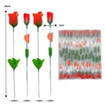 VA - 050 rosa artifical en bolsa individual C/24 F5305