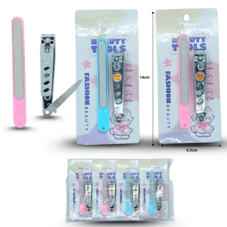 W - 003 cortauñas con lima en blister C/12 XL52-36