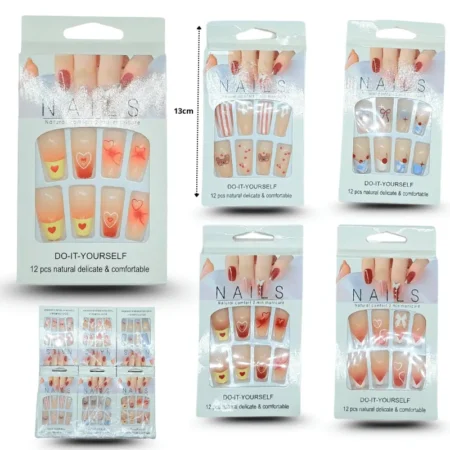 W - 023 uña decorada C/12 2504A-77