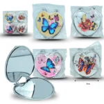 Z - 009 espejo de bolsillo decorado holograma C/12 5H-6