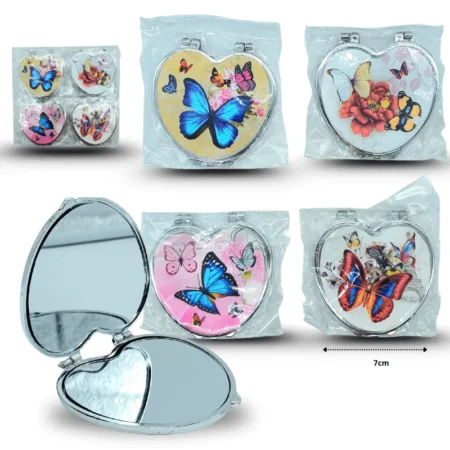 Z - 009 espejo de bolsillo decorado holograma C/12 5H-6