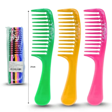 Z - 136 peine de plástico tipo hacha variedad de colores C/12 18A-34