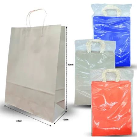 B - 055 bolsa de regalo color liso 32x42x12cm C/12 MW687-3H-5