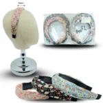 E - 018 diadema tela estampada C/12 21-F11