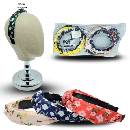 E - 019 diadema tela estampada C/12 21-AA11