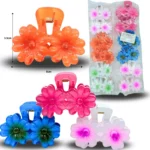 F - 003 pinza de cabello flor doble C/12 TA-1501-44