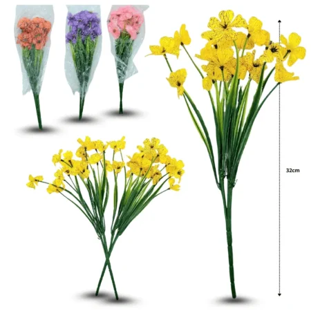 H - 060 follaje artificial tipo flor anémona C/2 C25320