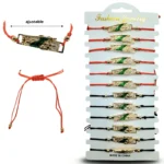 K - 020 pulsera hilo San Judas enmarcado en tira C/12 25V165