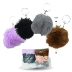 L - 199 llavero pompon multicolor C/12 9A-3