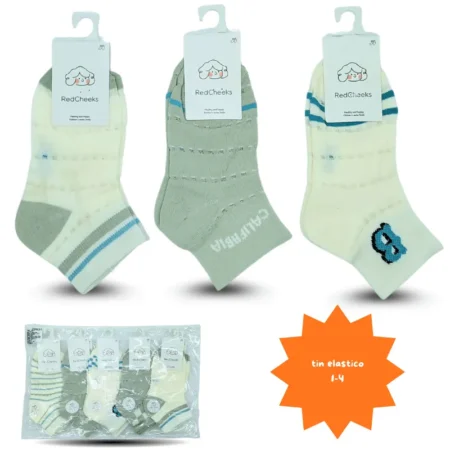 O - 011 tin decorado menta con azul C/10 ZZ2031