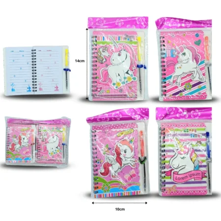 P - 061 libreta con pluma decorada 3D C/12 F2552