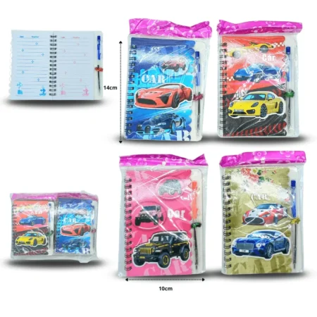 P - 138 libreta con pluma decorada 3D C/12 F2553