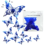 P - 995 mariposa sticker para decoracion azul C/12 25N-50